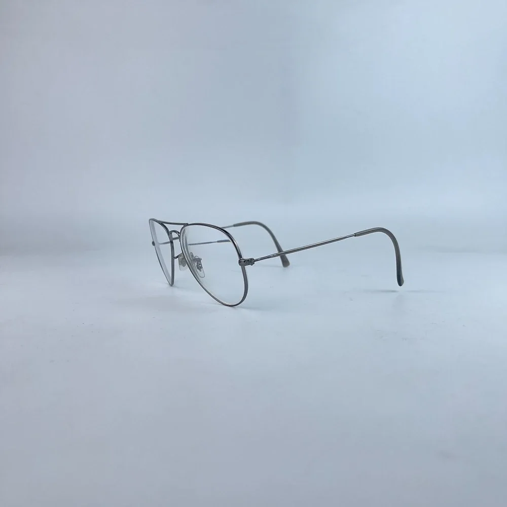 Ray-Ban RB 6049 2620 Unisex Eyeglasses Silver Full‎ Rim Aviator 55-14-140 mm